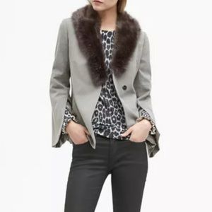 Banana Republic Faux Fur Collar lined jacket